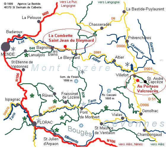 Rgion Cvennes-Mont Lozre dans le Massif Central